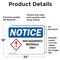 Signmission Non-Hazardous Materials Only OSHA Notice Sign, Vinyl Decal, 24in W x 18in L, 2PK OS-2PACK-NS-D-1824-L-15071 - alternate 2